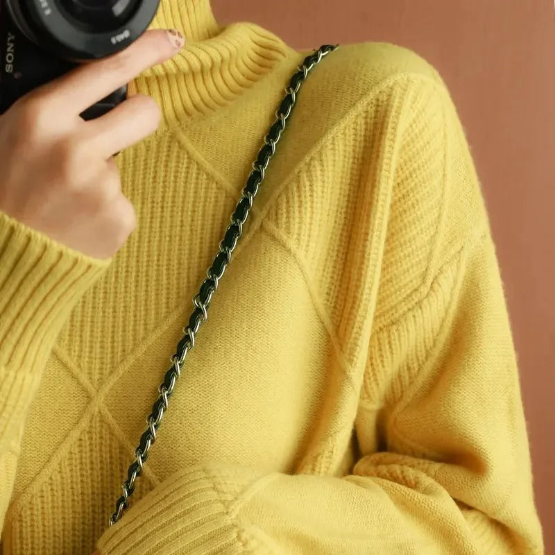 Ciri™ | Pullover a Scacchi da Donna