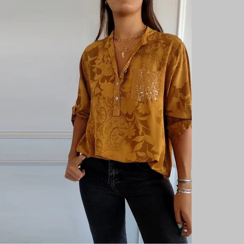 Giada™ | Camicia da Donna Floreale e Casual