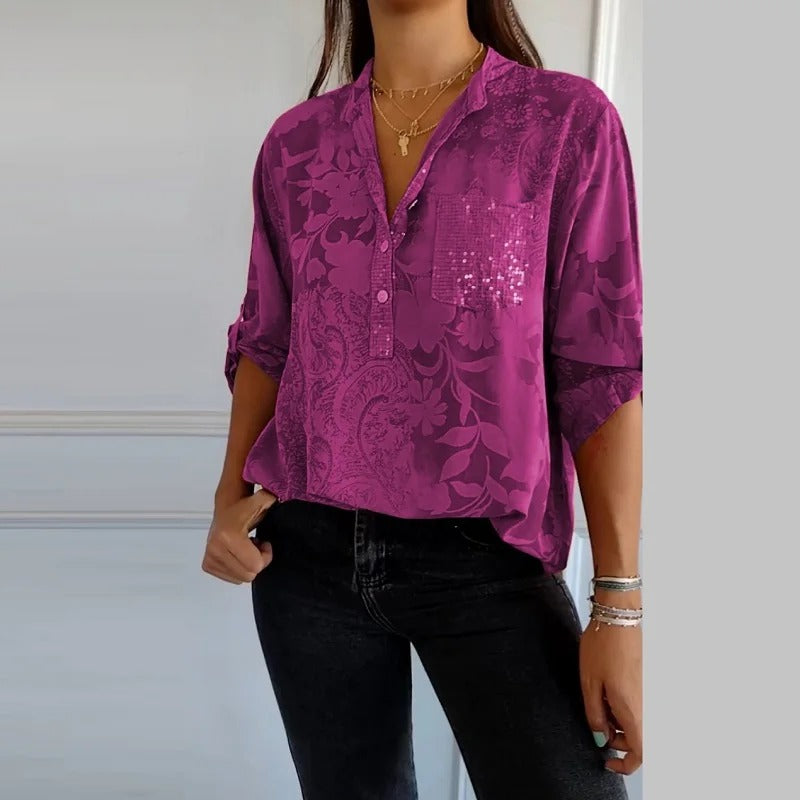 Giada™ | Camicia da Donna Floreale e Casual