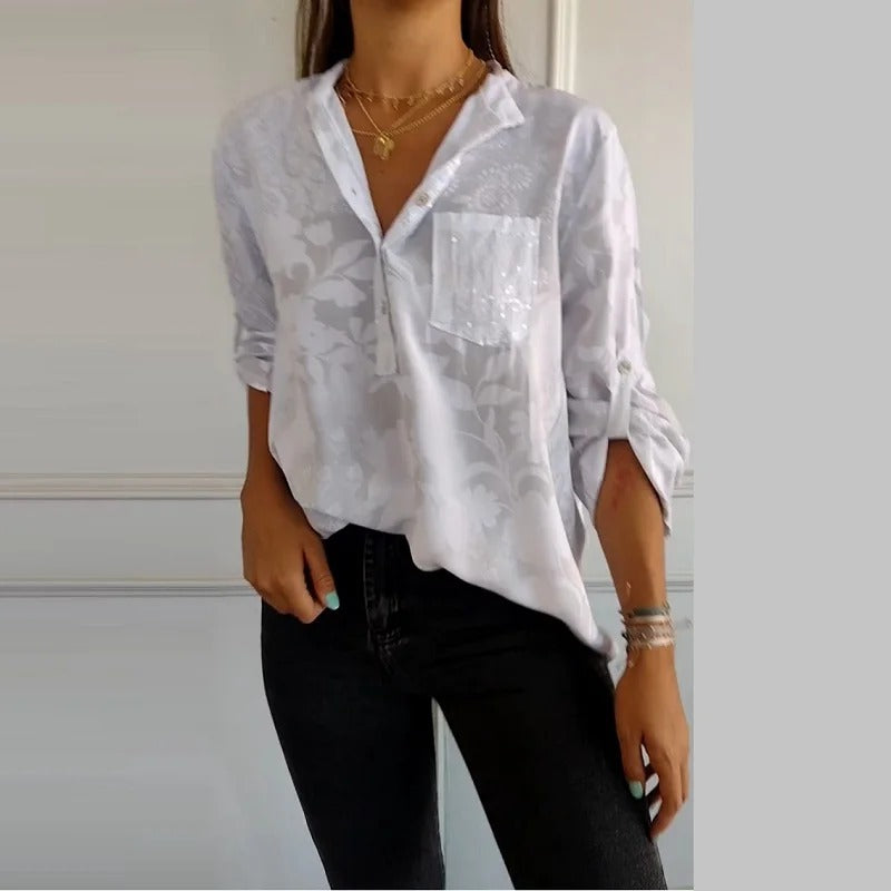 Giada™ | Camicia da Donna Floreale e Casual