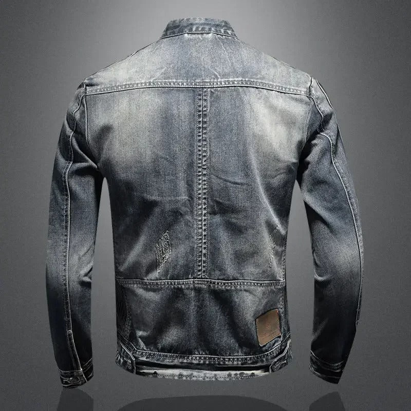 Aiden™ | Giacca da Biker in Denim