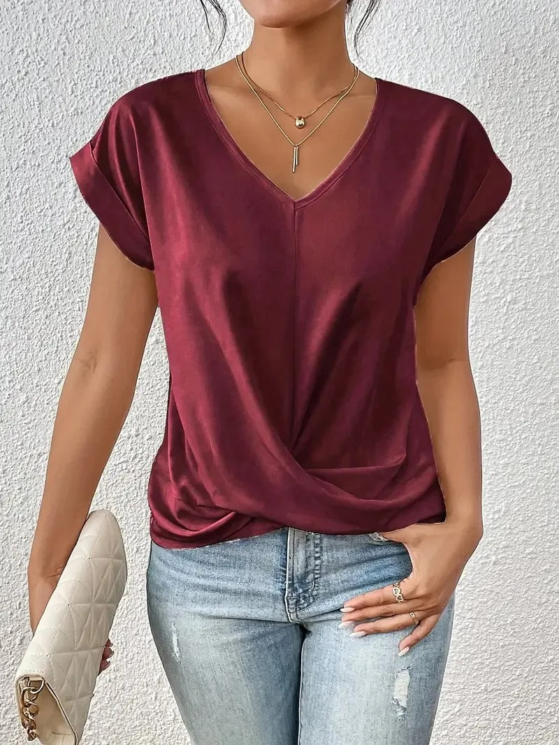 Alessandra™ | T-Shirt Con Scollo a V Novità Estate 2024