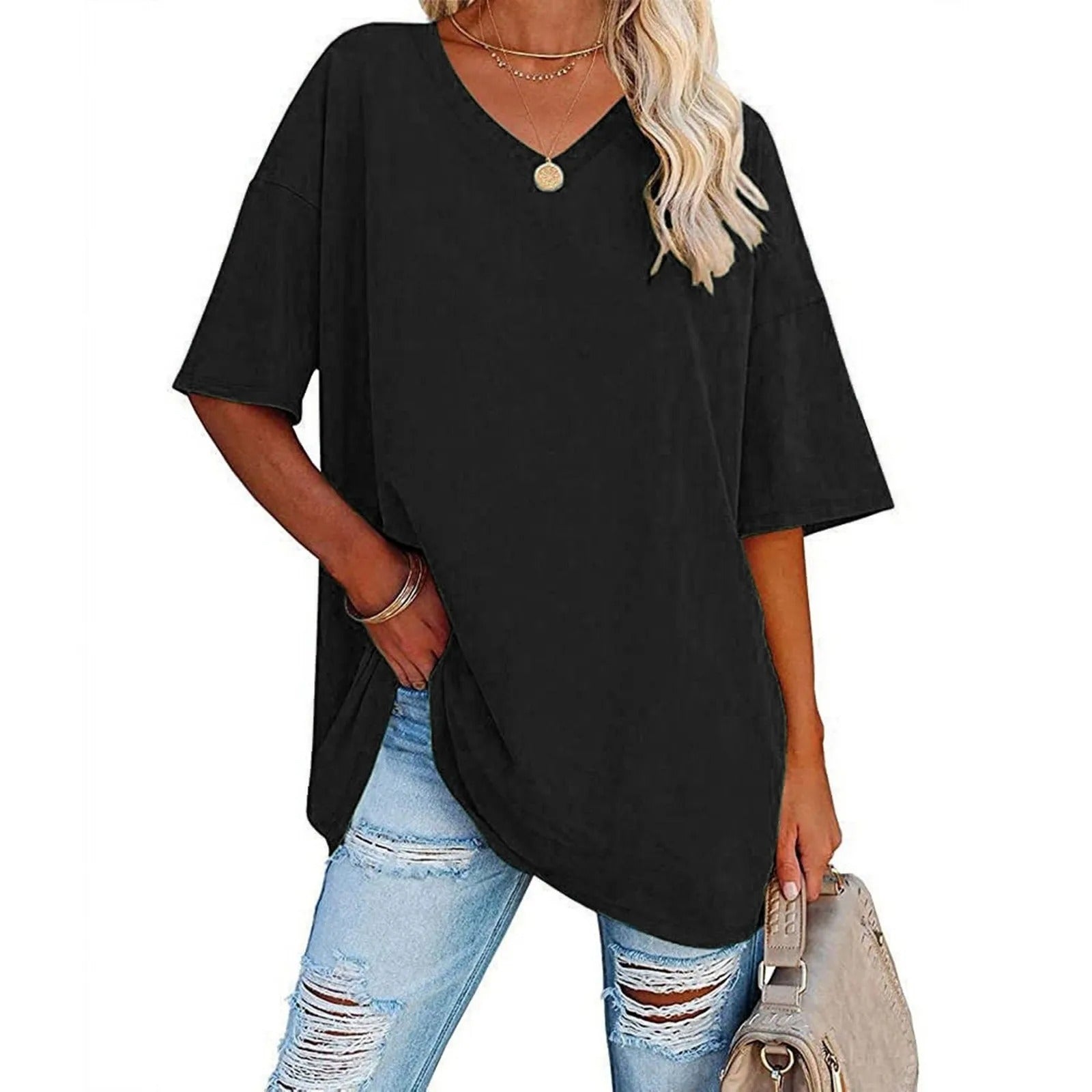 Gisele™ | Maglietta in Cotone a Maniche Corte